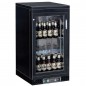 Réfrigérateur bar avec 1 porte battante en verre, 133 litres, +1°/+10°C