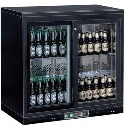 Réfrigérateur bar avec 2 portes battantes en verre, 200 litres, +1°/+10°C