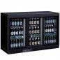 Réfrigérateur bar avec 3 portes battantes en verre, 320 litres, +1°/+10°C