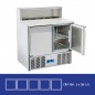 Saladette en inox, 2 à 3 portes, 260 litres, 0°C/+8°C