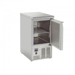 Saladette en inox, 2 tiroirs, 215 litres, 0°C/+8°C
