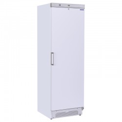 Armoire réfrigérée revêtement blanc, porte inox, 350 litres, +2°/+8°C