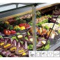 Extra 100 - Comptoir avec vitrine réfrigérée pour : charcuteries,  fromages et plats préparés - largeurs de 1330 à 3830 mm