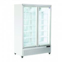 Armoire de congélation vitrée, 2 portes vitrées, 1080 litres, -18°C/-22°C