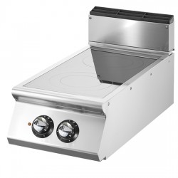 Plaque induction, top, 2 zones de cuisson