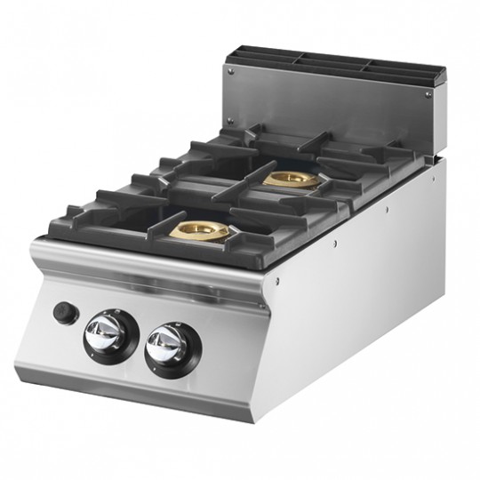 Cuisinière gaz, top, 2 brûleurs