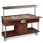 Buffet bain-marie de 4 à 6x GN 1/1, max. h. 150 mm sur roues, +60°/+90°C