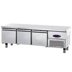 Soubassement réfrigéré avec 3 tiroirs 1/1 pour appareils de cuisson, l1800 mm