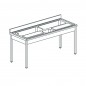 Table de préparation pour légumes, profondeur de 700 mm, largeur de 1800 à 2000 mm