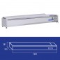 Vitrine réfrigérée pour pizzas en inox, 3 x GN1/3 + 1 x GN1/2, 43 litres, +2 °C/+8 °C