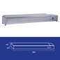 Vitrine réfrigérée pour pizzas en inox, 3 x GN1/3 + 1 x GN1/2, 43 litres, +2 °C/+8 °C