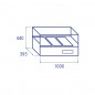 Vitrine réfrigérée pour pizzas en inox, 2 x GN1/3 + 1 x GN1/2, 33 litres, +2 °C/+8 °C