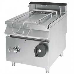 Sauteuse basculante gaz, capacité 80 litres, avec cuve en inox