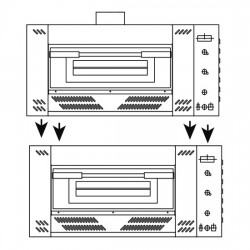 Raccordement de cheminée pour fours pizza