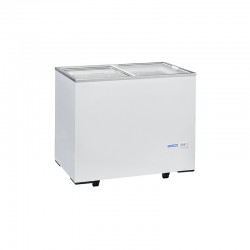 Bahut de congélation, 300 litres, -12°/-22°C avec couvercles en verre coulissant