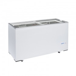 Bahut de congélation, 500 litres, -12°/-22°C avec couvercles en verre coulissant