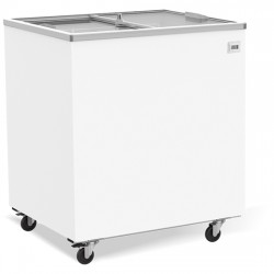 Congélateur bahut 208 litres avec couvercles coulissantes en verre, -14°/-24°C