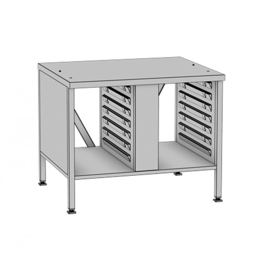 Table de soubassement II, avec roulettes pivotantes réglables en hauteur