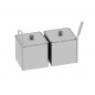 Kit de 2 paniers "portion" Kit de 2 paniers "portion" 1/6 GN (176 x 162 mm) de friture