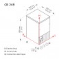 Brema - Machine à glaçons avec bac – système à pulvérisation