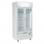 Armoire Vitrine réfrigérée à boissons, 2 portes vitrées, 620 litres, +1°/+10°C