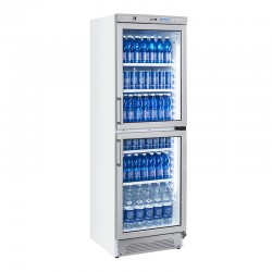 Armoire réfrigérée à boissons, 2 portes vitrées, 335 litres, +1°/+12°C
