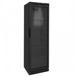 Vitrine réfrigéré verticale 358 (373) litres avec porte en verre et 5 étagères, +1°/+10°C - Couleur noire