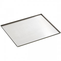 Plaque en aluminium non couché, GN 1/1 - 4 côtés 90°