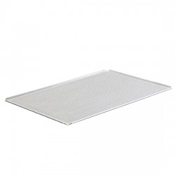 Plaque en aluminium non couché, 600x400 mm - 4 côtés 45°, perforée