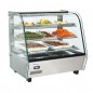 Vitrine chauffante en inox, 120 litres, +30°/+90°C