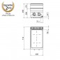 Fourneau électrique à induction - 2 zones surface carrée