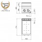 Fourneau électrique à induction - 4 zones surface carrée