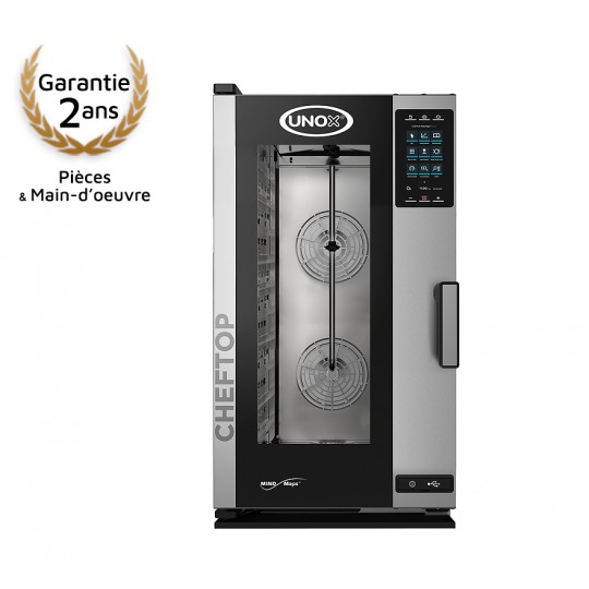 Combisteamer Compact CHEFTOP PLUS, élec. : 10 x GN1/1, Charnière à gauche