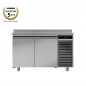 Liehberrr - Table INOX réfrigérée (congélation), 2 portes