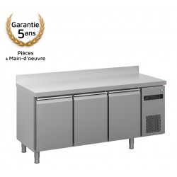 Comptoir réfrigéré Hoshizaki avec dosseret, 3 portes