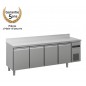 Comptoir réfrigéré Hoshizaki avec dosseret, 4 portes