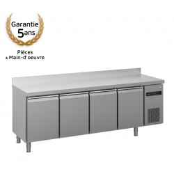 Comptoir réfrigéré Hoshizaki avec dosseret, 4 portes