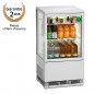Mini vitrine réfrigérée 58l, blanche