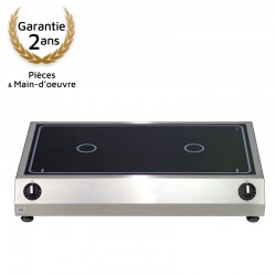 Réchaud à induction 2 zones 3.5kW large