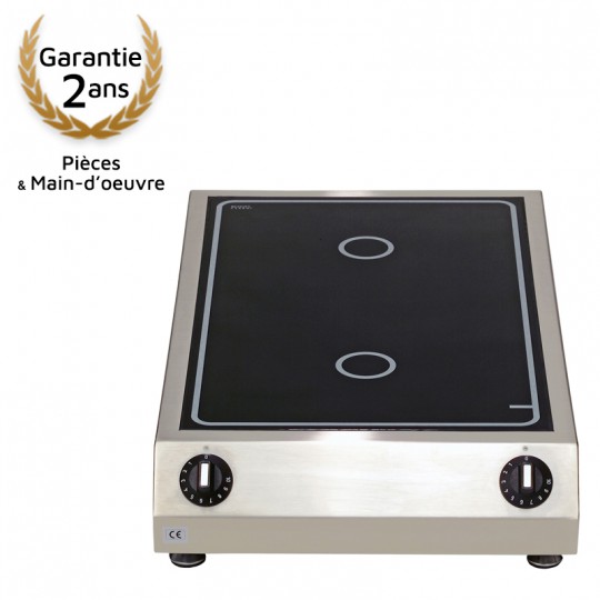 Réchaud à induction 2 zones 5.0kW étroit