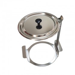 Fixation avec couvercle à charnière