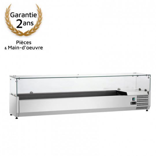 Présentoir réfrigéré GN 1/4 - L 1800