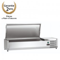 Présentoir av. couvercle 3xGN1/3&1xGN1/2