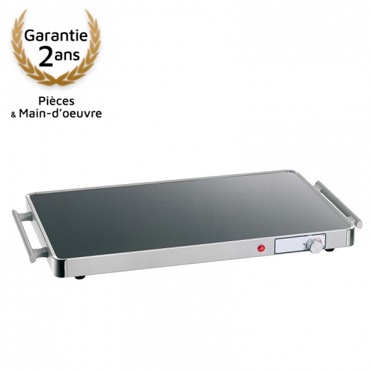 Plaque chauffante GN 1/1 en verre