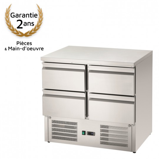 Mini table réfrigérée 900S4, 4 tiroirs