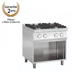 Fourneaux à gaz 4 feux vifs - ouvert