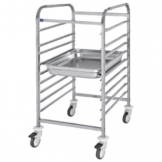Chariot pour bacs GN, 9x GN 2/1 h65 mm