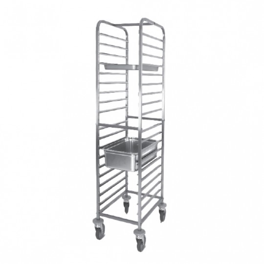 Chariot pour bacs GN, 17x GN 1/1 h65 mm