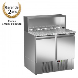 Saladette pizzaïolo 900, 2 portes