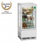 Mini vitrine réfrigérée 78l, blanche